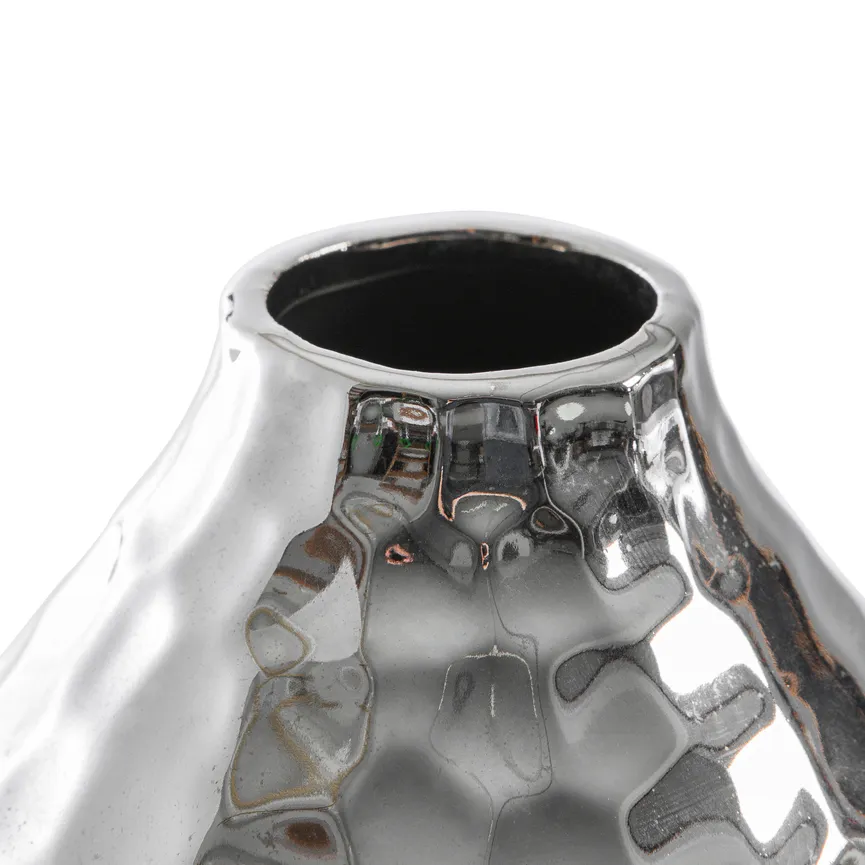 Vase silber detail
