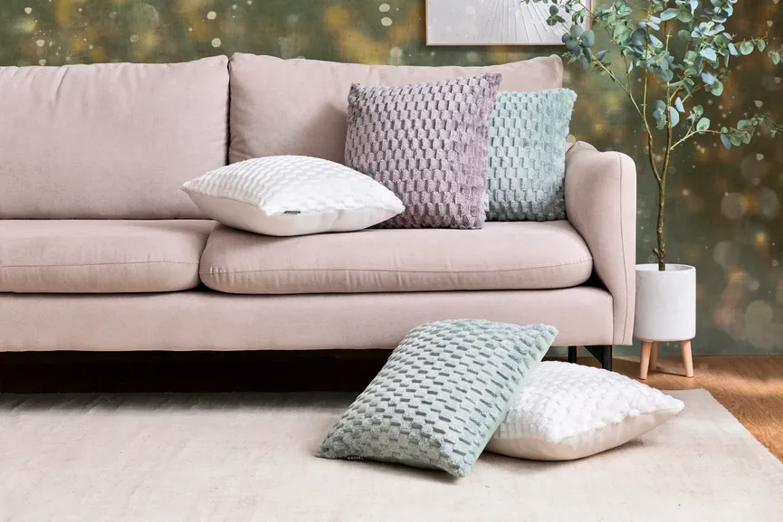 Kissenhülle Kalima mittelgrau milieu