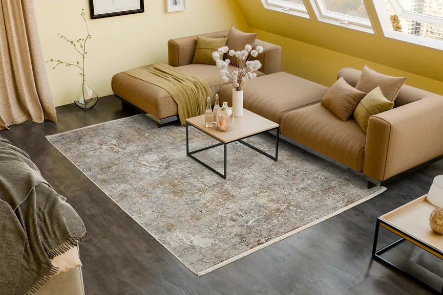 Design-Teppich milieu
