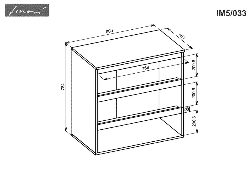 Kommode 3S breit detail
