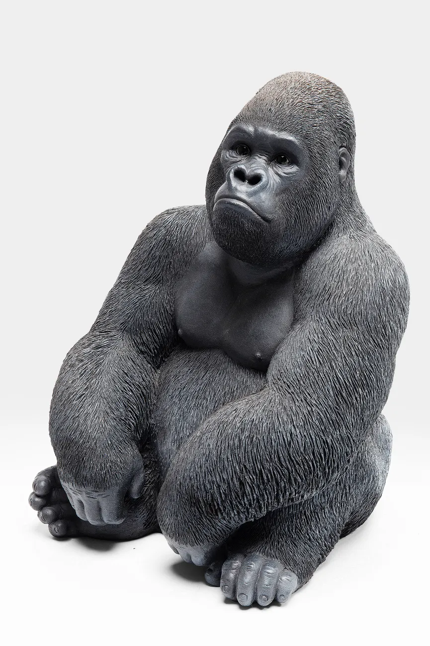 Figur "Monkey" Gorilla schwarz detail