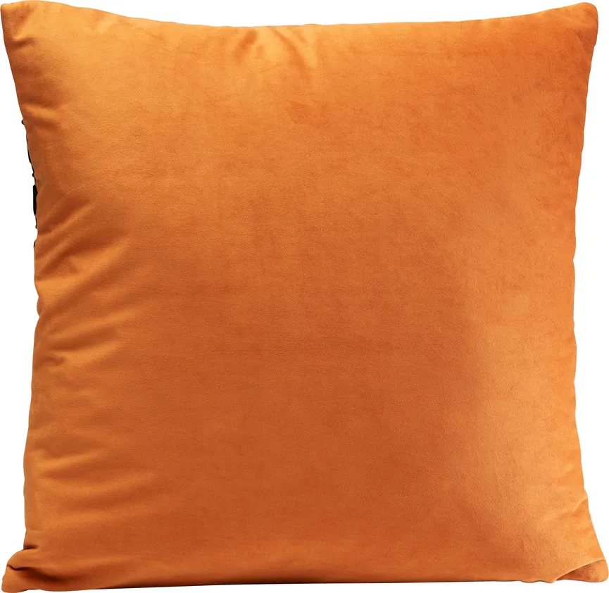 Kissen "Mina" orange detail
