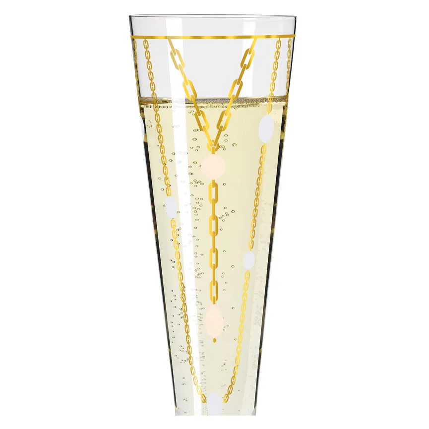 Champagnerglas "Goldnacht" detail