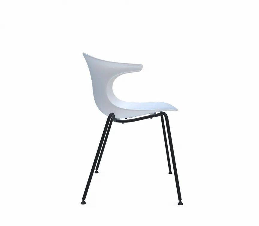 Stuhl 4 Legs black detail