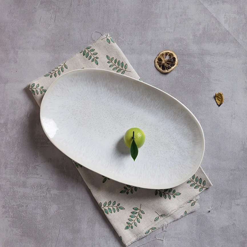 Platte "Antonia" S creme milieu