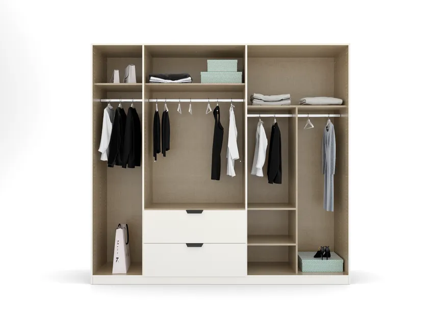 Drehtürenschrank 5-trg. detail