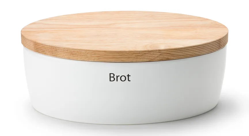 Brottopf m Holzdeckel weiss hauptaufnahme