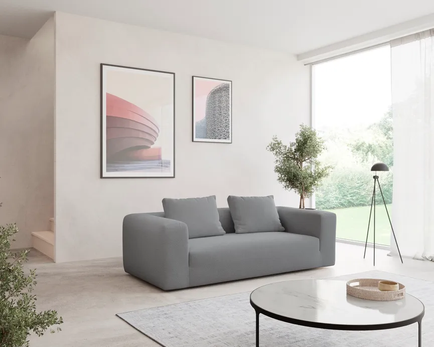 3-Sitzer+Kissen milieu