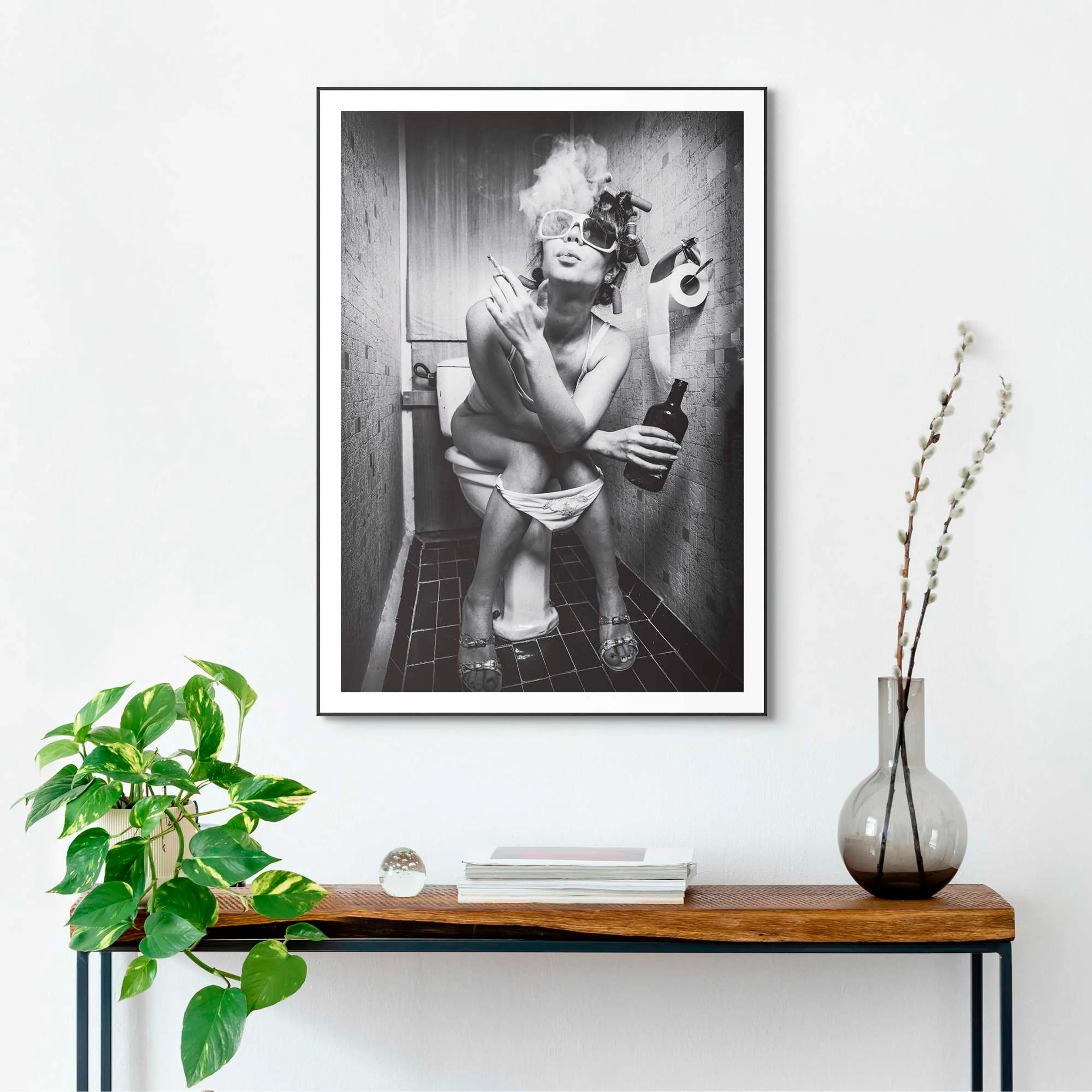 Wandbild 50 x 70 cm Toilet Pic