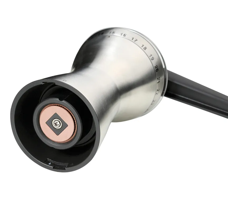 Kaffeemühle Manaos Edelstahl detail