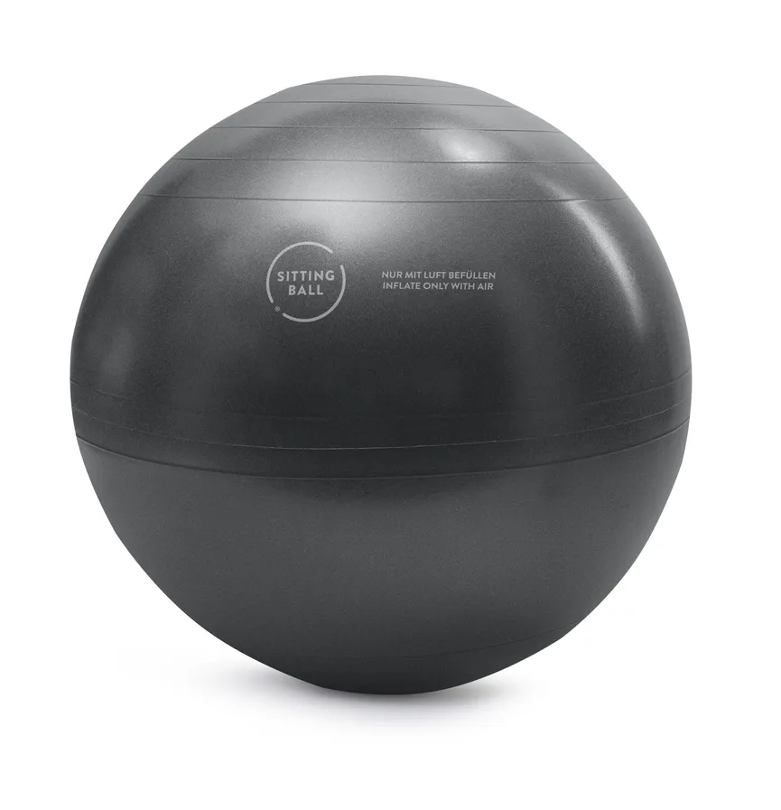 Sitzball mittelgrau detail