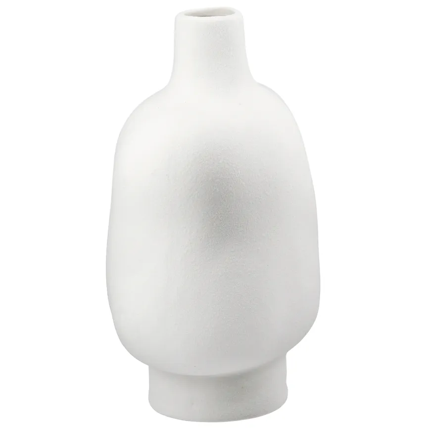 Vase "Organico" M weiß detail