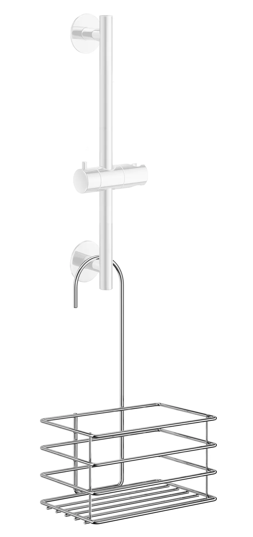 Duschkorb Edelstahl verchromt milieu