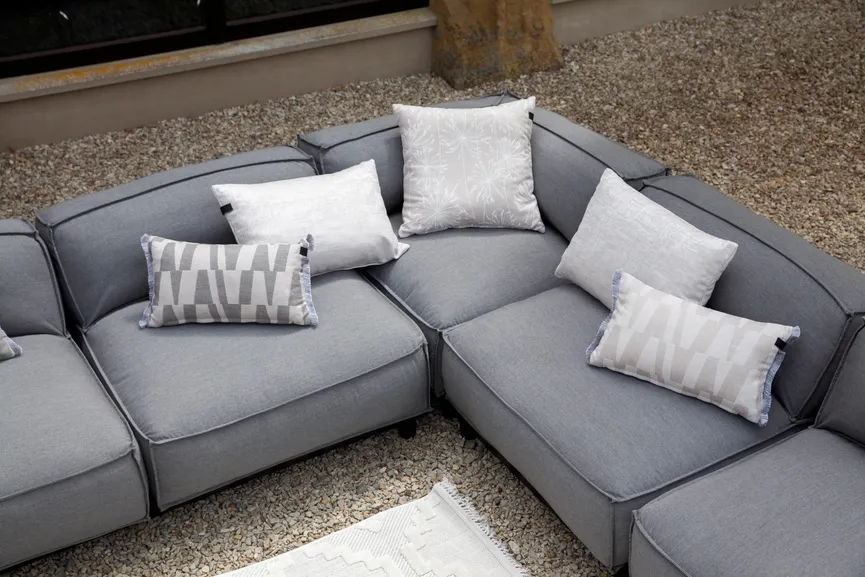 Sessel & Mittelmodul mid grey detail
