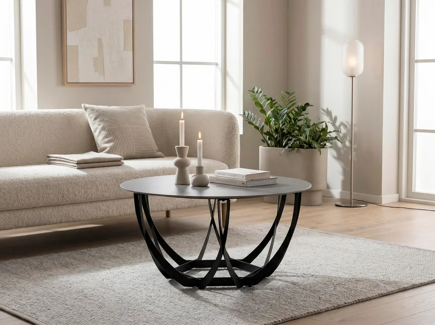 Moderne runde Couchtische fürs Wohnzimmer kaufen