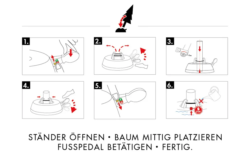 Christbaumständer "Green Line" detail