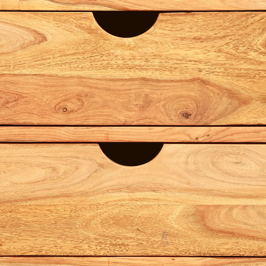 Regal mit 3 Schubladen detail