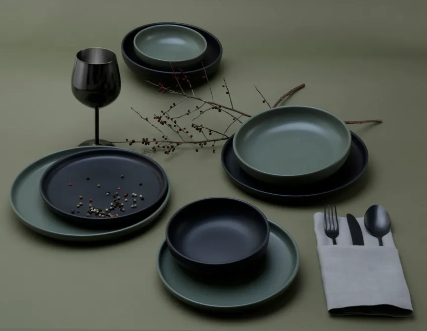 Teller-Set "Uno" 8-tlg. milieu