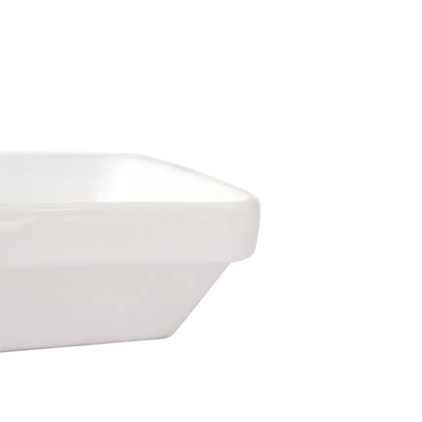 Schale weiß reckteckig detail