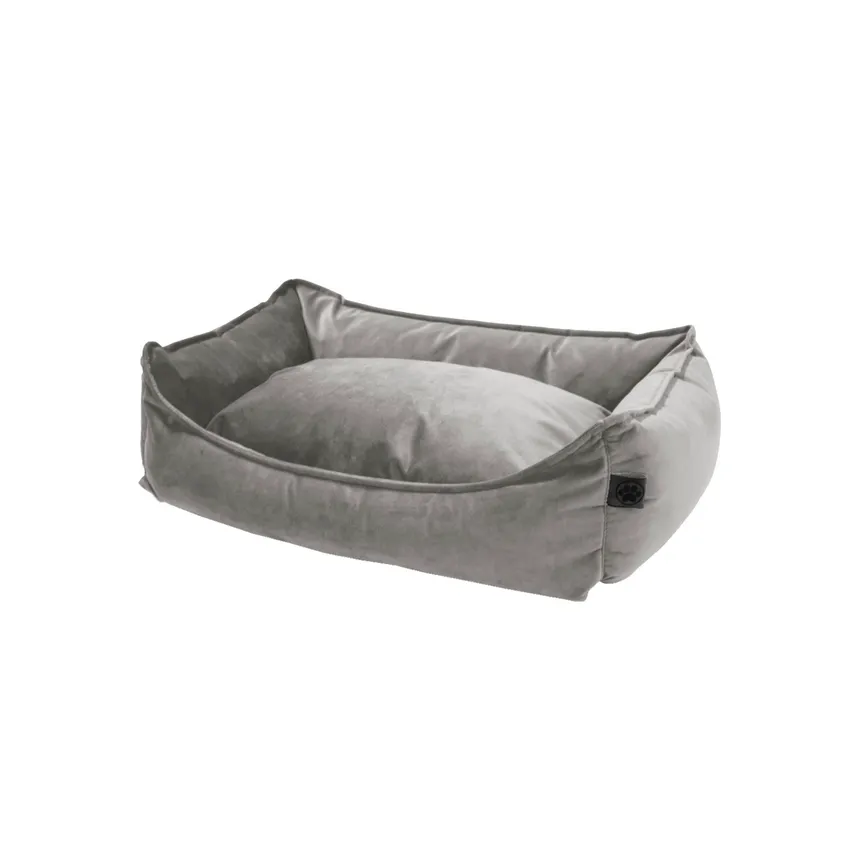 Hundebett Velours Smoke detail