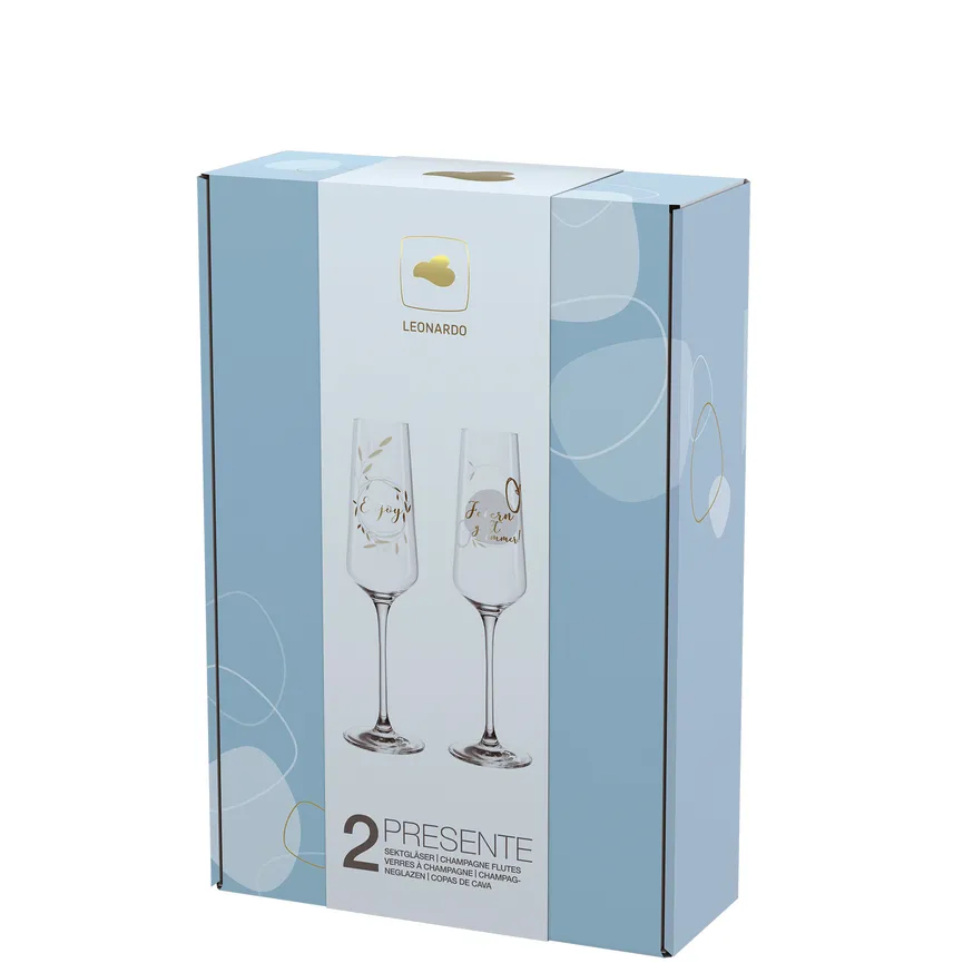 Sektglas "Feiern" 2er-Set detail