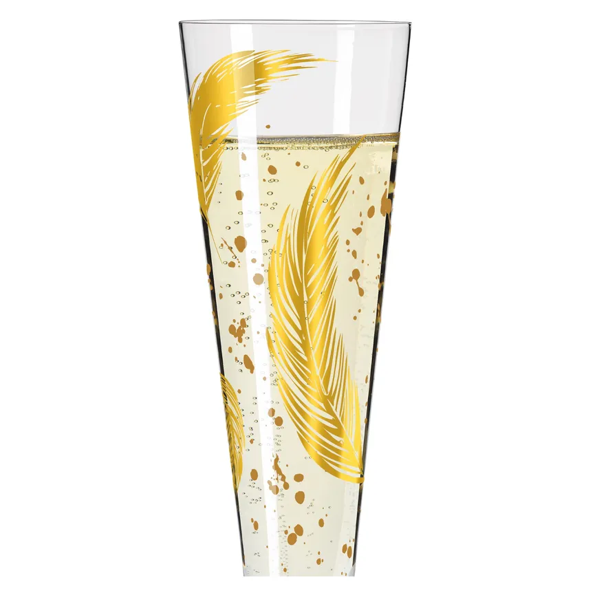 Champagnerglas "Goldnacht" detail