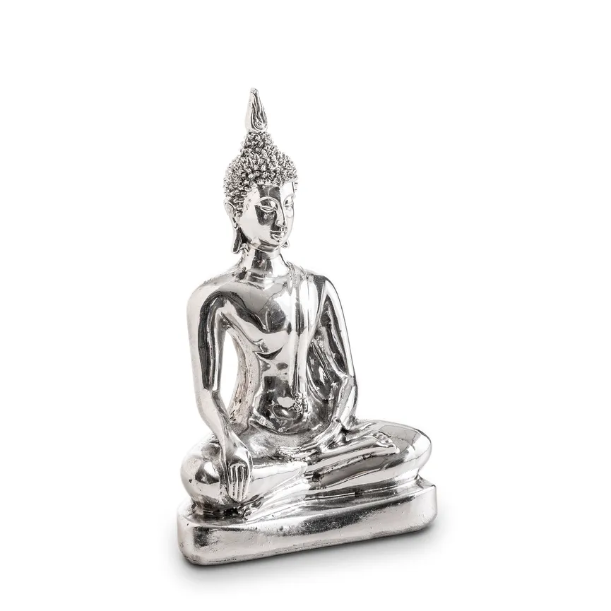 Figur "Buddha" silber hauptaufnahme