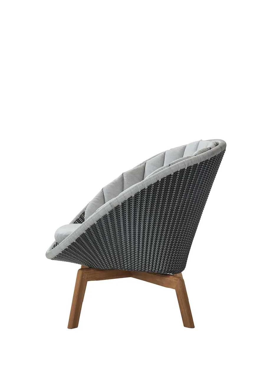 Lounge Sessel m. Teakbeine detail