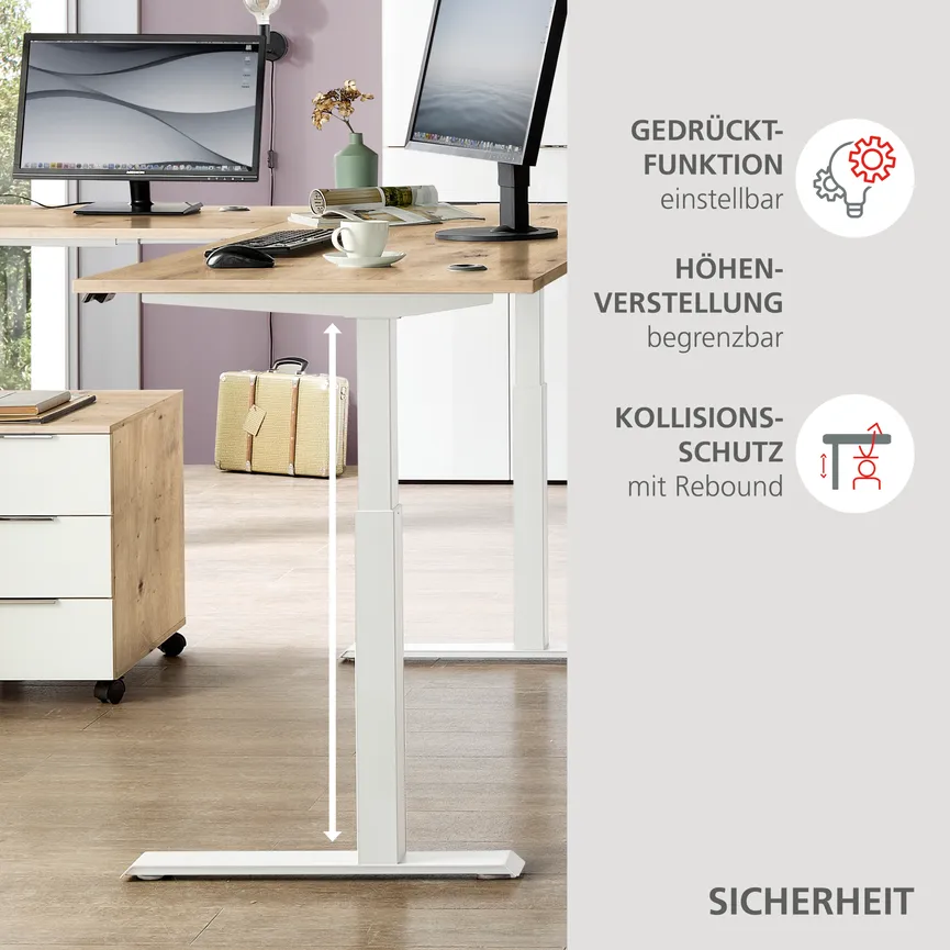 Winkel-Schreibtisch detail