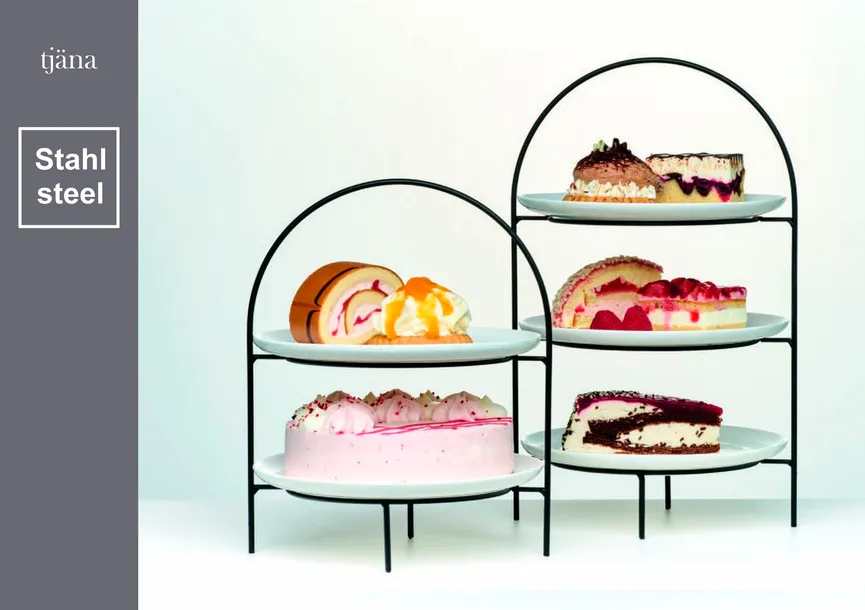 Etagere "Tjäna" 2-stöckig detail