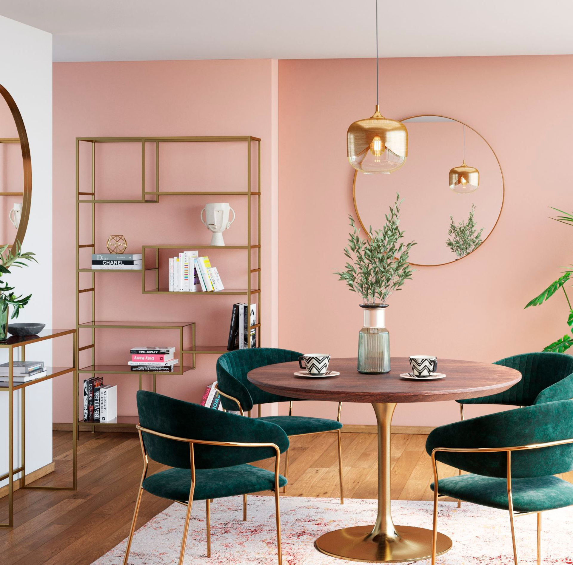 Pendelleuchte "Golden Goblet" milieu