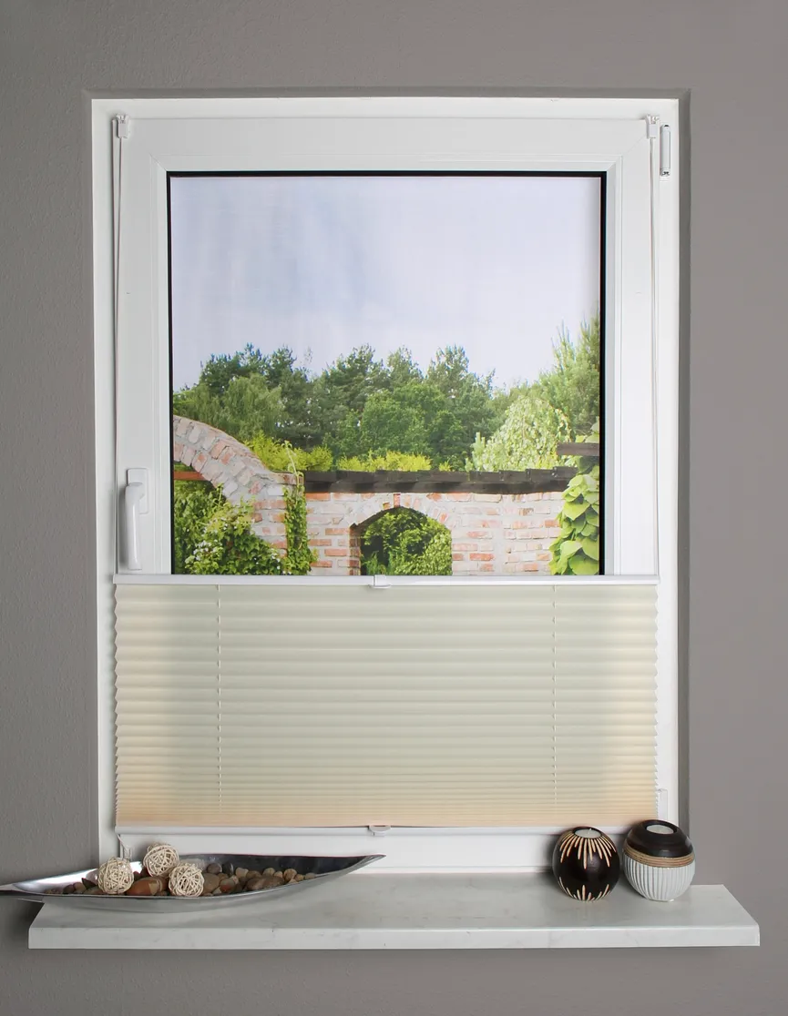 Plisseerollo Uni 70x210 milieu