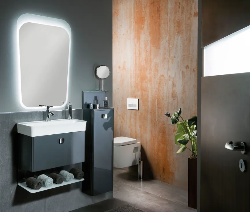 *OCEAN Spiegelpaneel mit LED milieu