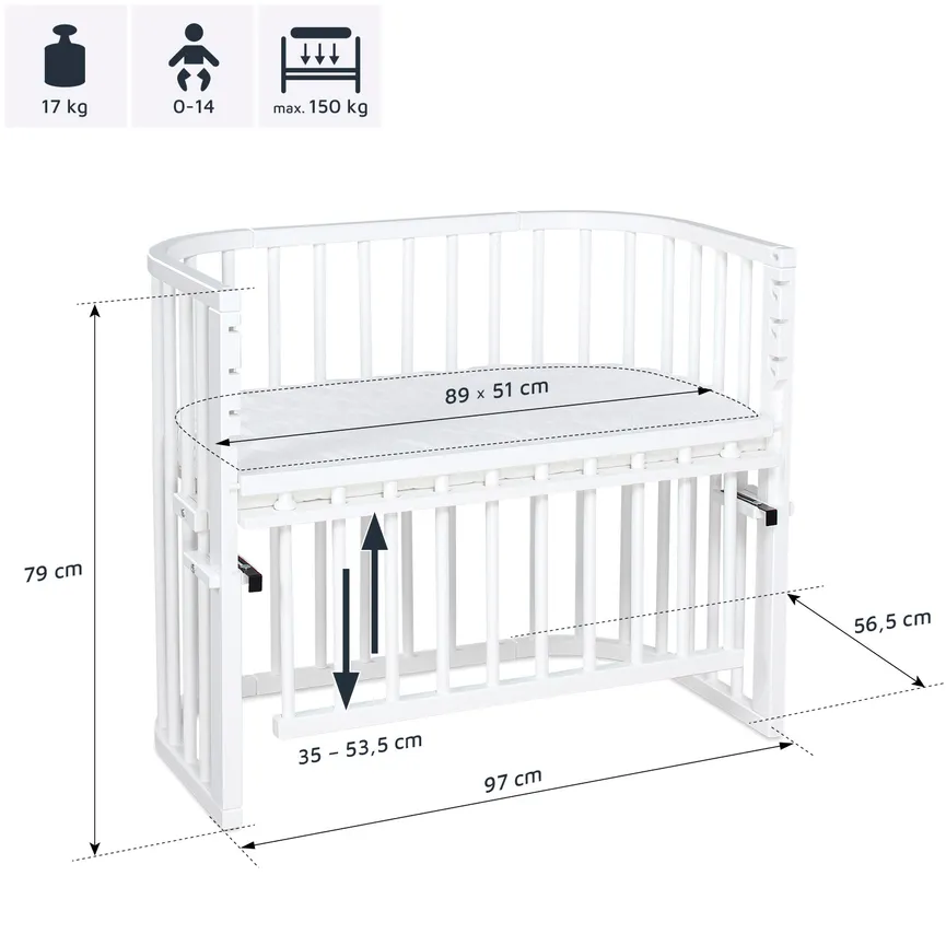 Beistellbett Maxi Comfort Plus detail