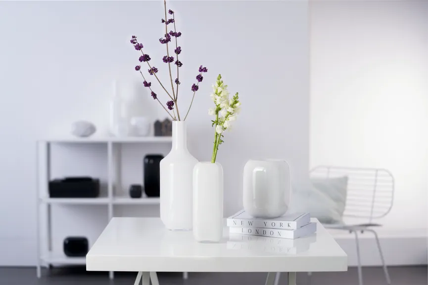 Vase "Milano" weiß milieu