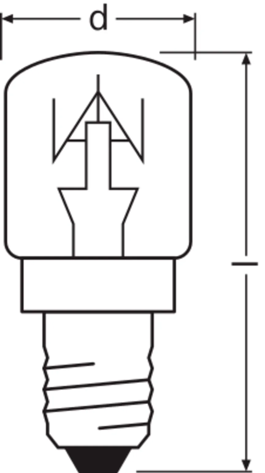 E14/15W 300° Birnenform detail