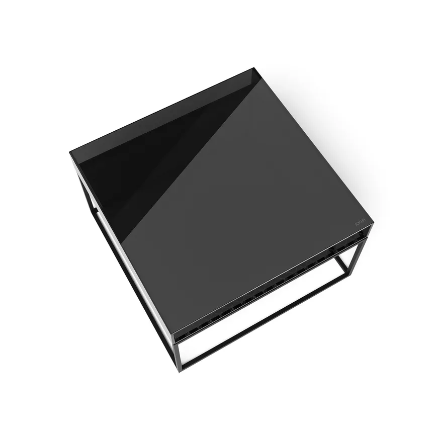 Couchtisch Cube Glasbox detail