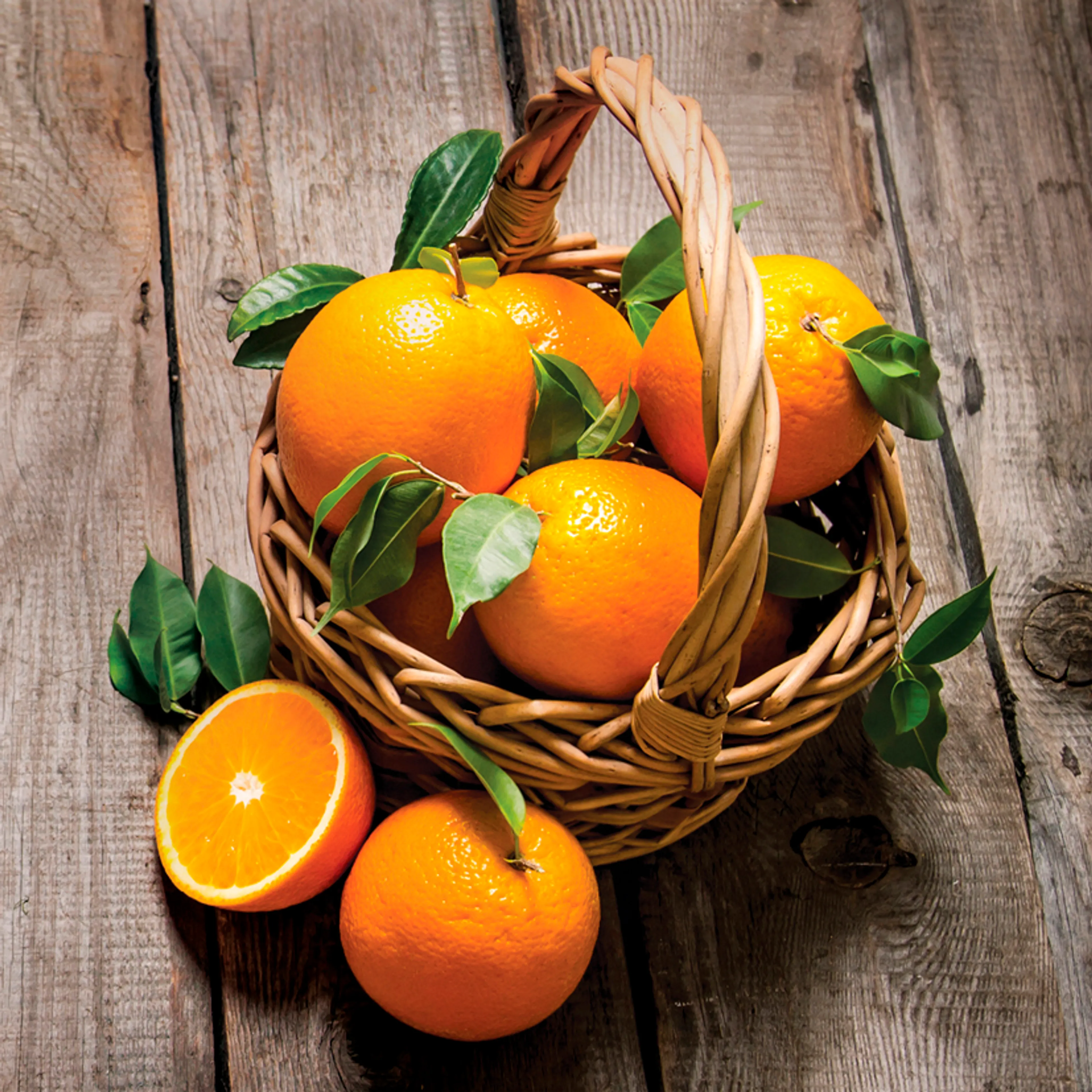 Wandbild 30 x 30 cm Fresh Oranges IV
