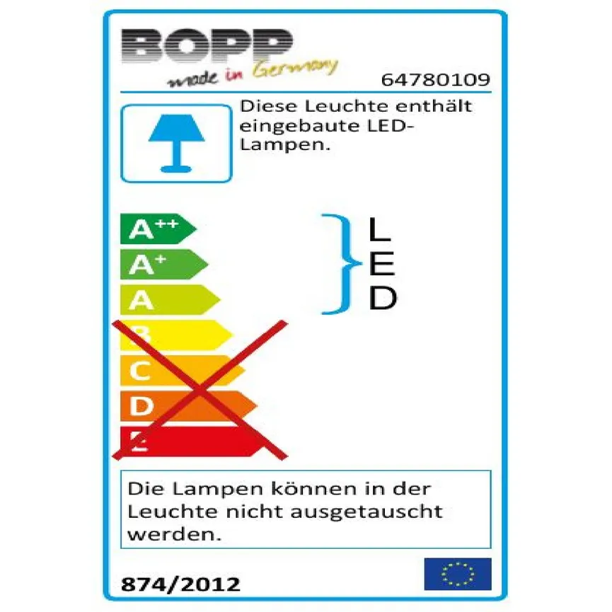 Deckenleuchte "One" energielabel
