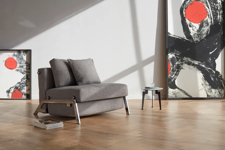 Sessel 90 chrom milieu