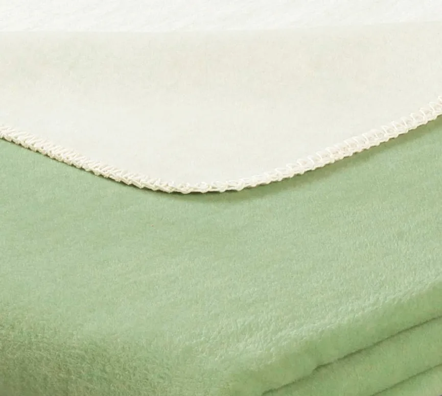 Decke Doubleface mint-ecru material_farbe