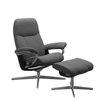 Sessel mit Hocker