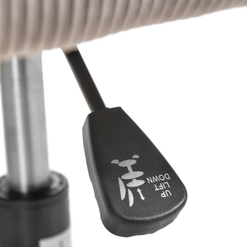 Drehstuhl grau detail