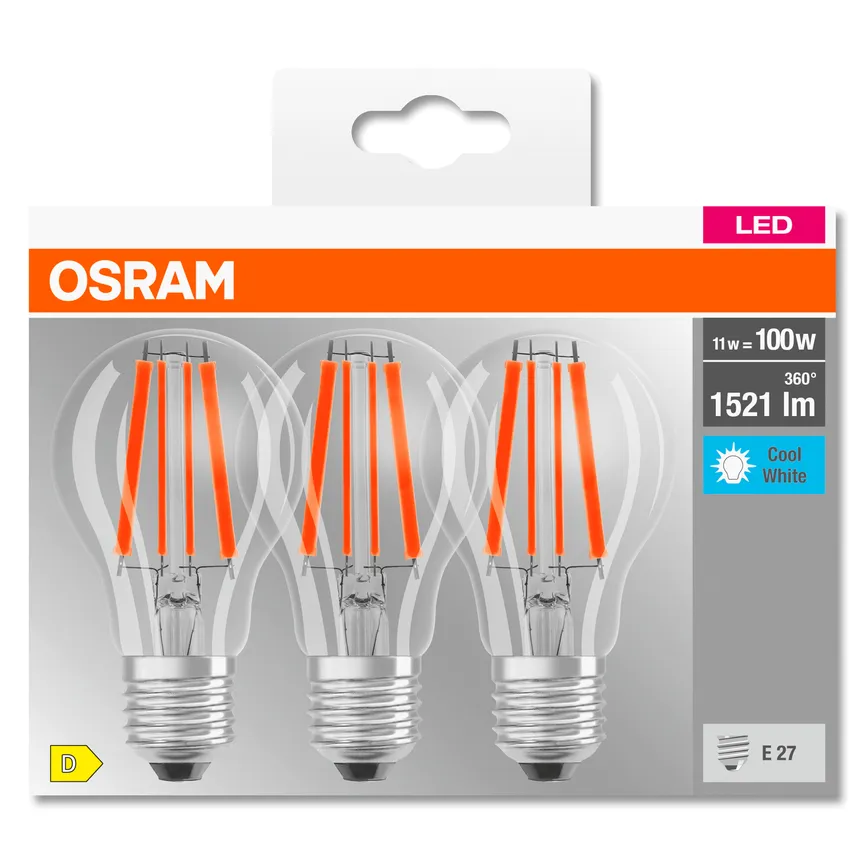 E27/11W LED Birne 3er Pack detail