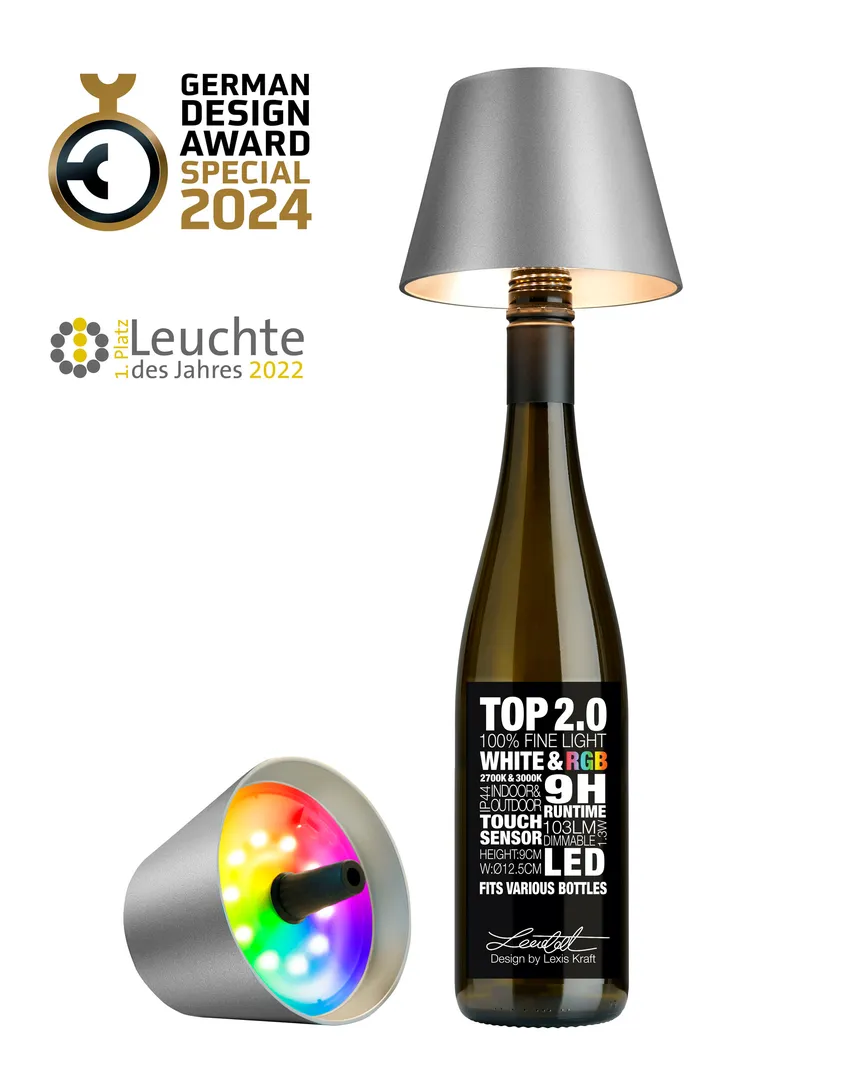 Flaschenleuchte "Top 2.0" detail