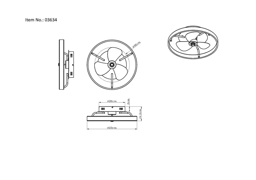 Deckenventilator "Conway" detail
