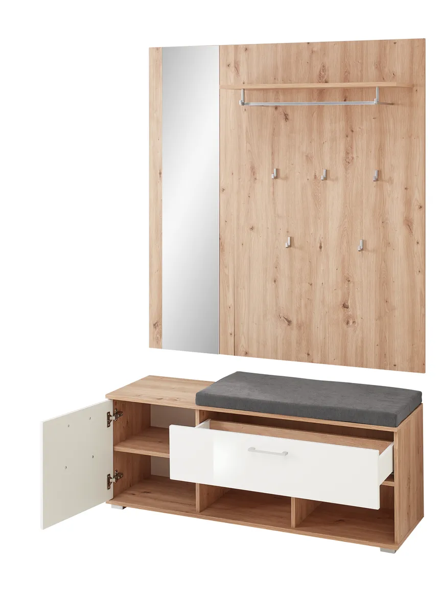 Bank mit Paneel detail