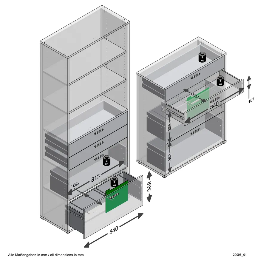 Hängeregistratur-Set detail