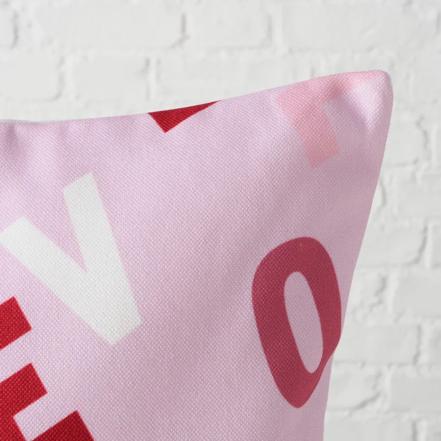 Kissen "Lovekiss" lila detail