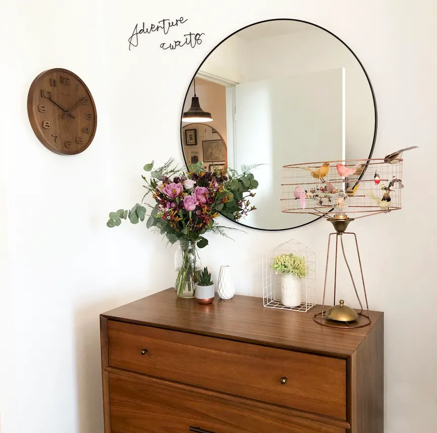 Quarzwanduhr "Wood Medium" milieu